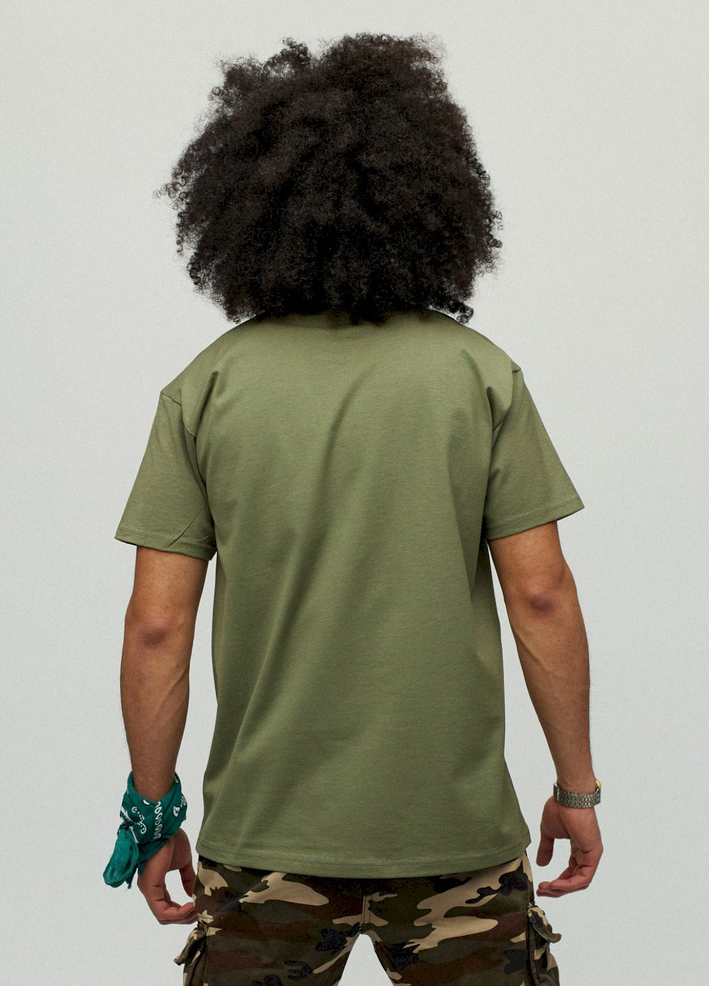 Хаки (оливковая) футболка мужская хаки зеленый патриотическая "kharkiv - незламний" YAPPI