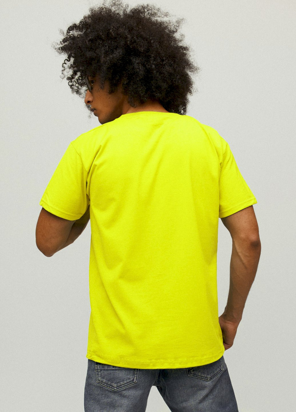 Желтая футболка мужская желтая "f16" YAPPI