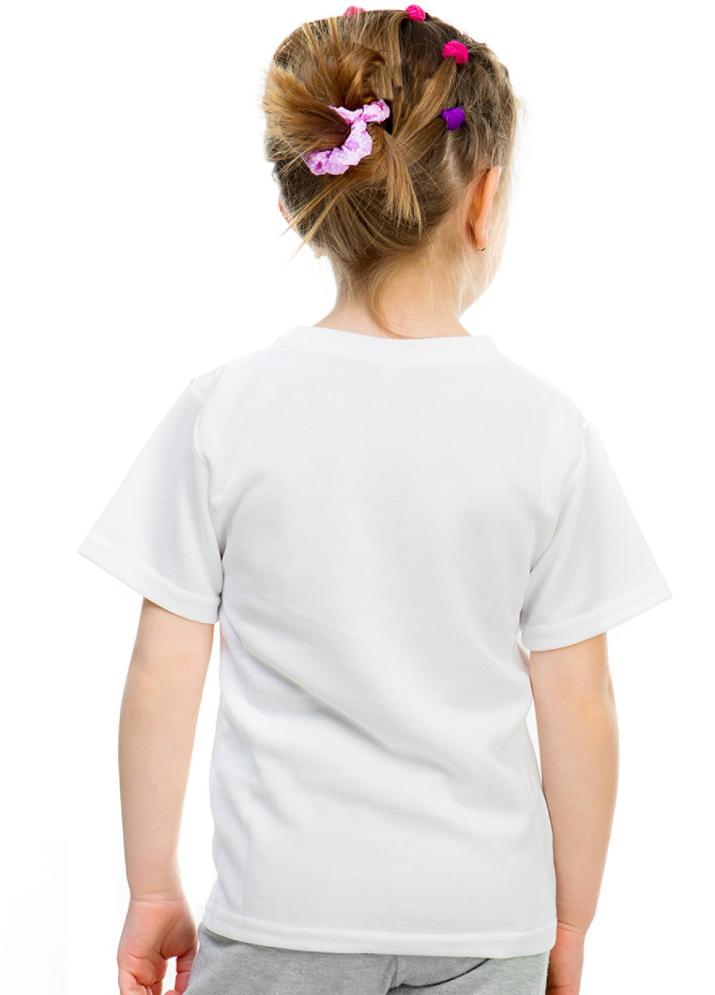 Біла демісезонна футболка дитяча біла "nail shapes" YAPPI