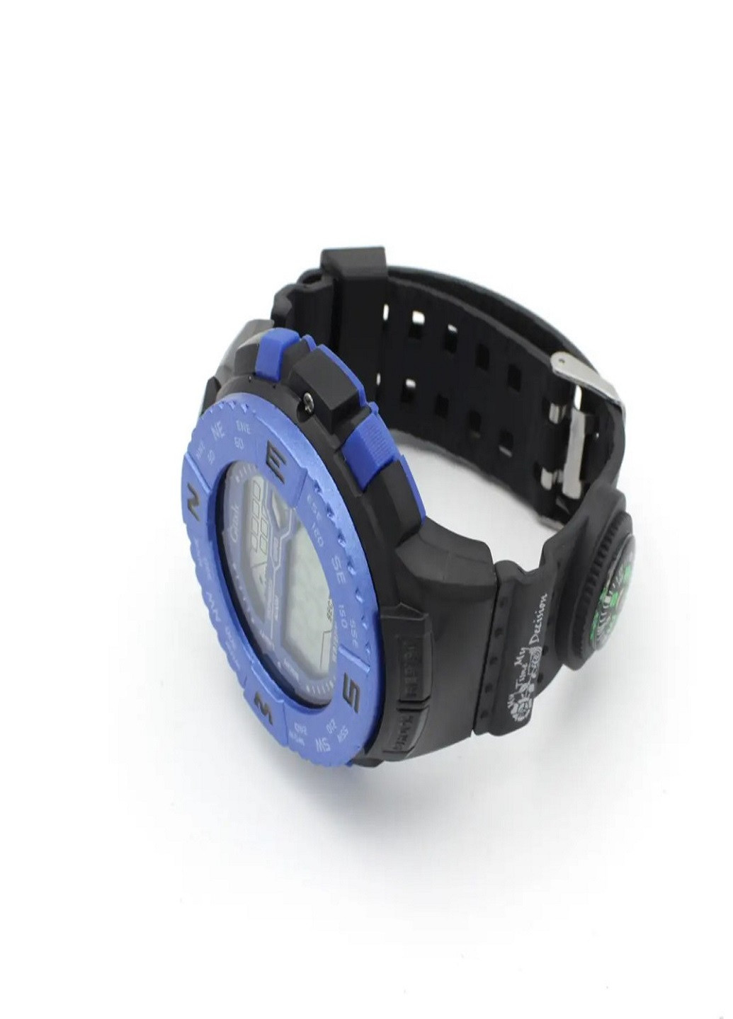 Универсальные водонепроницаемые наручные часы с компасом Giish TR стороны мира Черный с Синим VTech (259036311)
