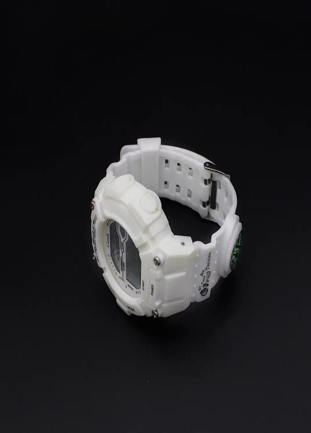 Универсальные водонепроницаемые наручные часы с компасом Giish TR Белые VTech (259036306)