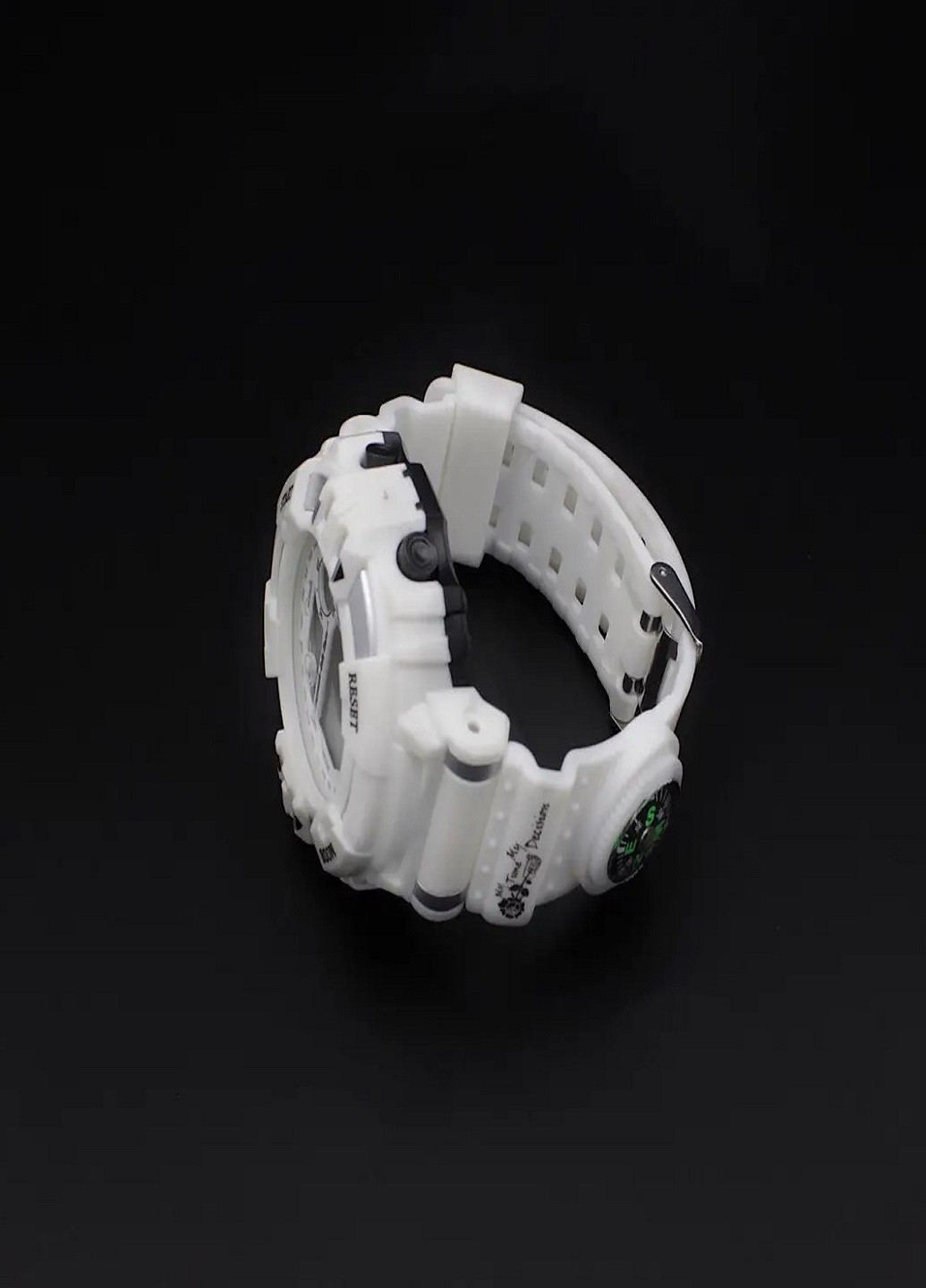 Універсальний водонепроникний наручний годинник з компасом Giish KL Білий VTech (259036312)