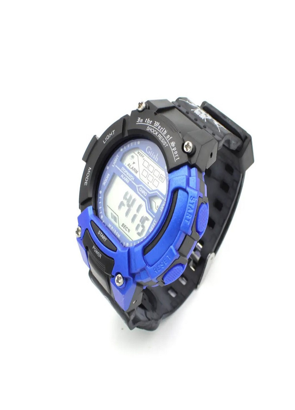 Універсальний водонепроникний наручний годинник з компасом Giish TR Чорний з Синім VTech (259040266)