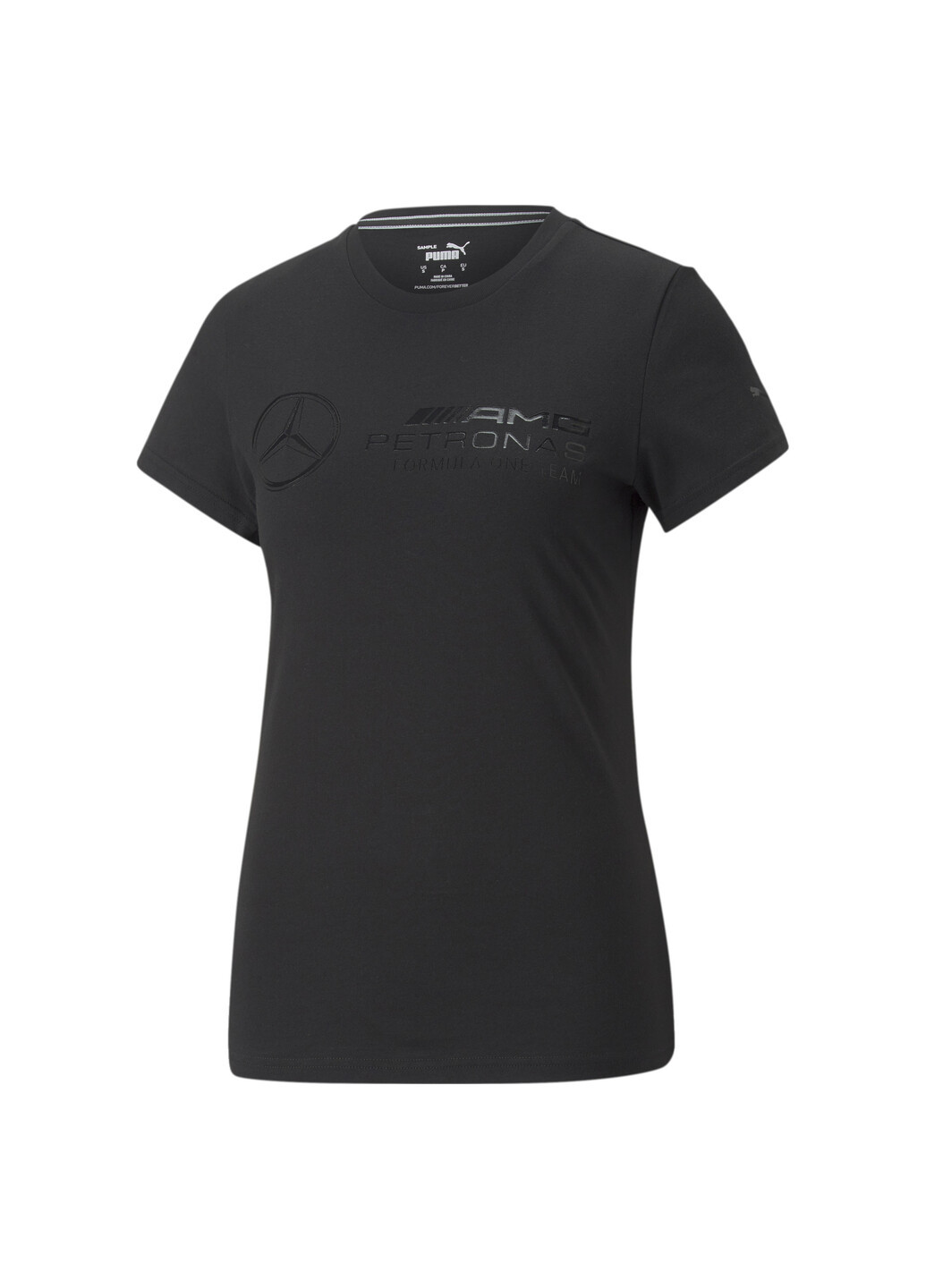 Черная всесезон футболка mercedes-amg petronas motorsport essentials tee women Puma