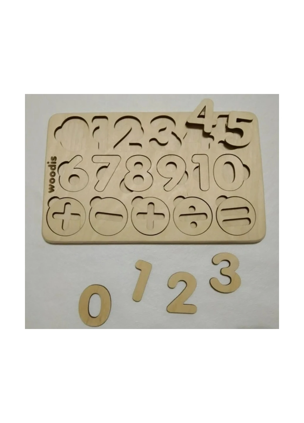 Деревянный сортер цифры маленькие ЦМ-01 No Brand (259036945)