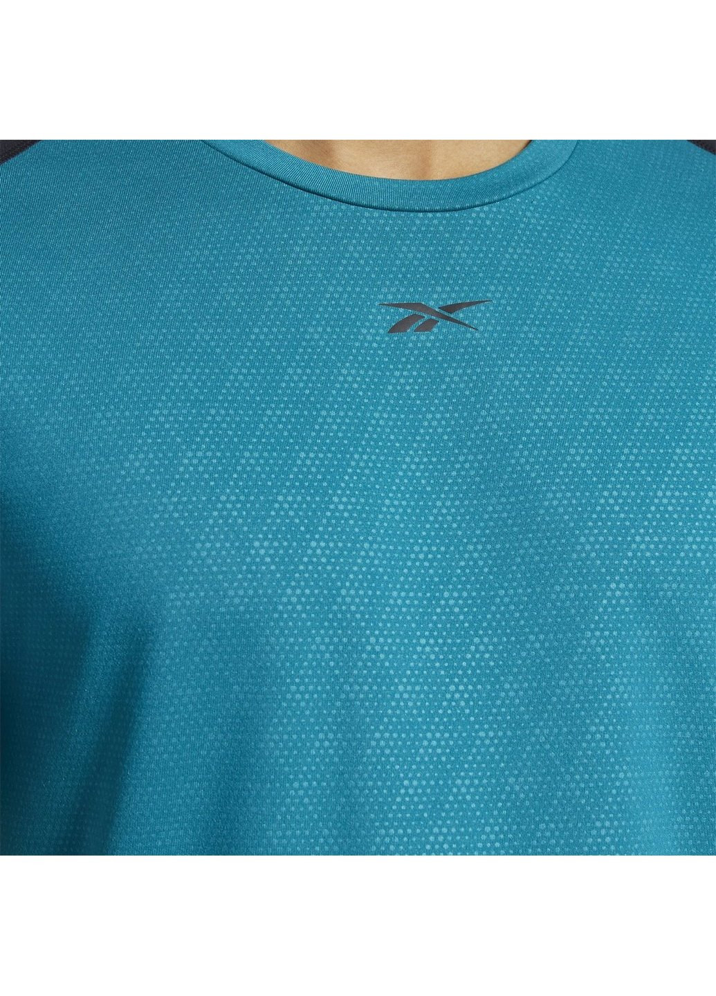 Голубая мужская спортивная футболка smartvent fk6346 Reebok