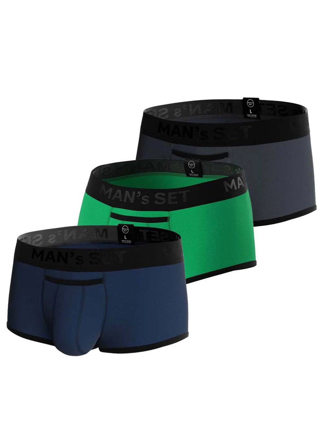 Комплект трусів Sport Black Series 3шт MAN's SET (259055181)
