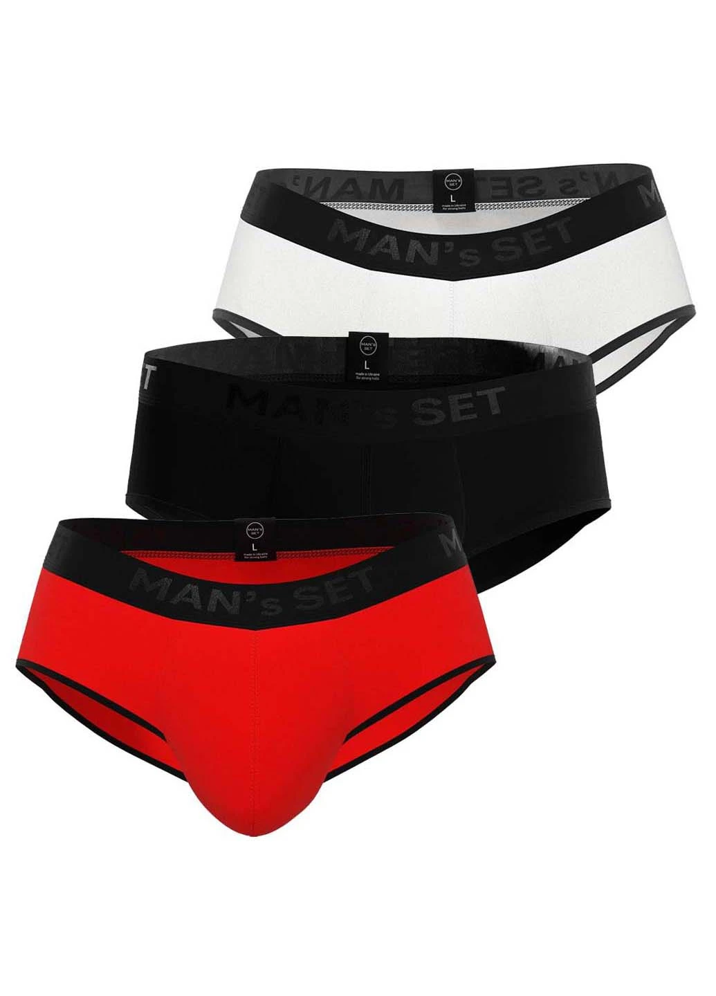 Комплект трусов Briefs Black Series 3шт MAN's SET (259055619)