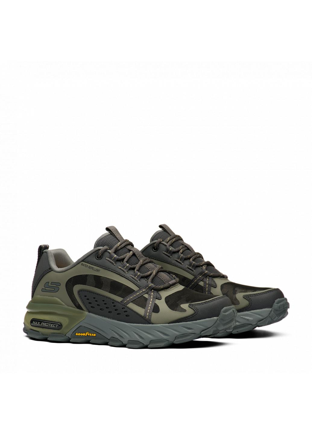 Оливковые (хаки) демисезонные кроссовки max protect-task force 237308-camo Skechers