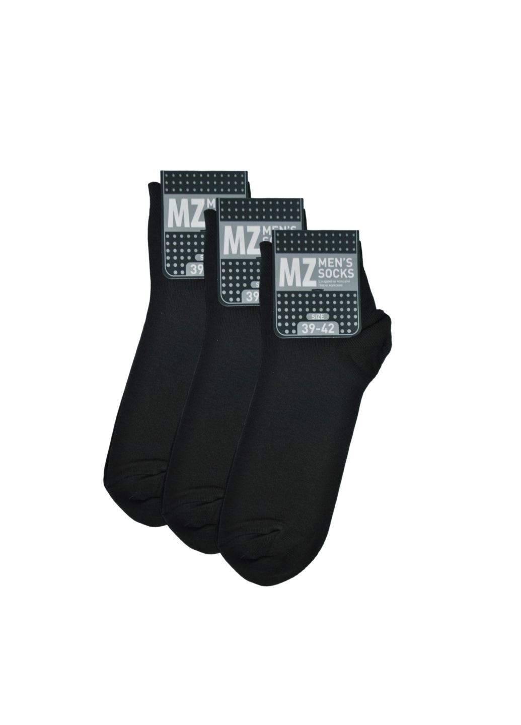 NTF Шкарпетки чол. (короткі) MS2C/Sl-cl, р.39-42, black. Набір (3 шт.) MZ ms2c_sl-cl (259038693)