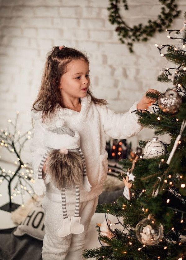 Белая всесезон детская пижама кофта + брюки V.O.G.