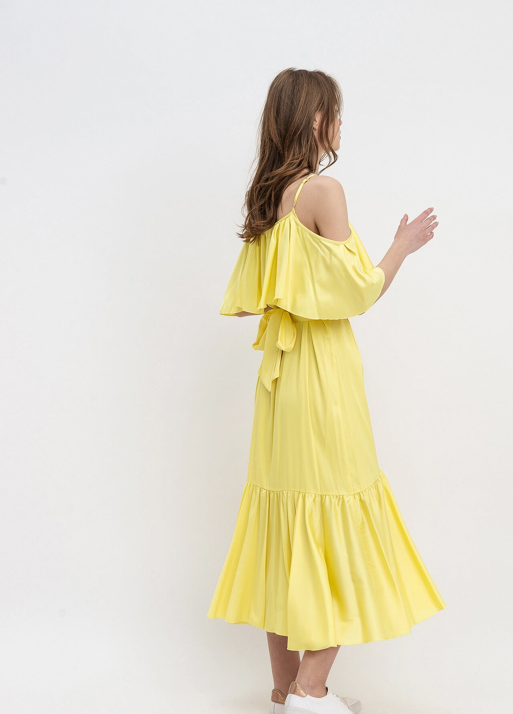 Жовтий ділова сукня Lesia однотонна