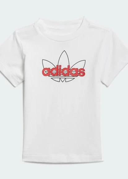 Белая футболка adidas