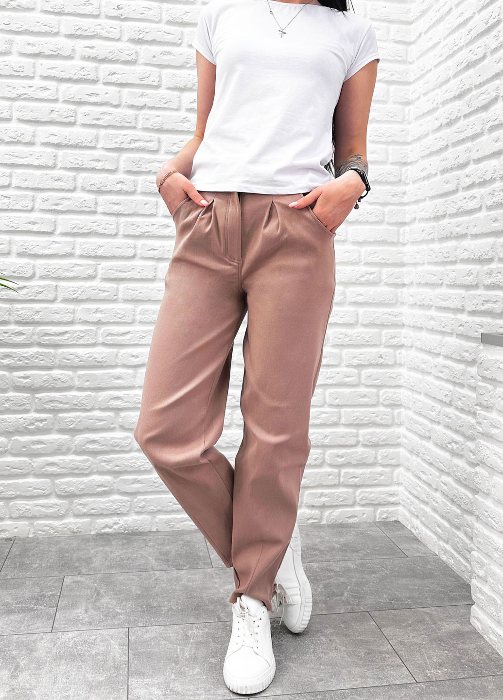 Укороченные штаны-баллоны Fashion Girl regular (259062236)