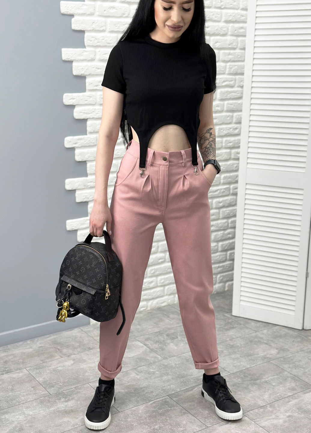 Укороченные штаны-баллоны Fashion Girl regular (259062233)