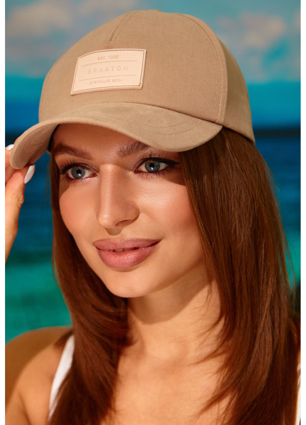Фірмова жіноча кепка «» із котону Braxton (259094118)