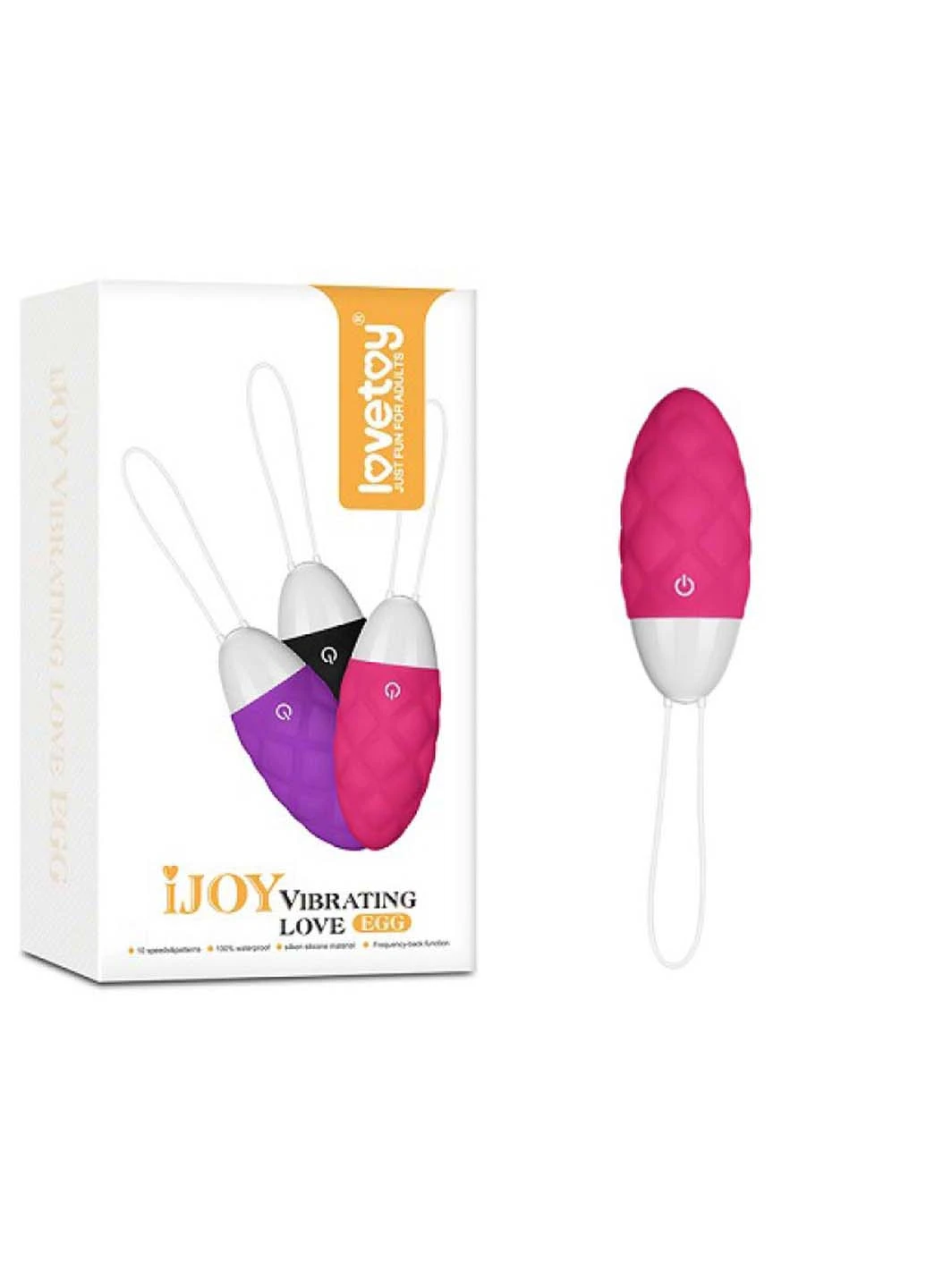 Bибрирующее яйцо IJOY Vibrating Love Egg Pink Lovetoy (259110281)