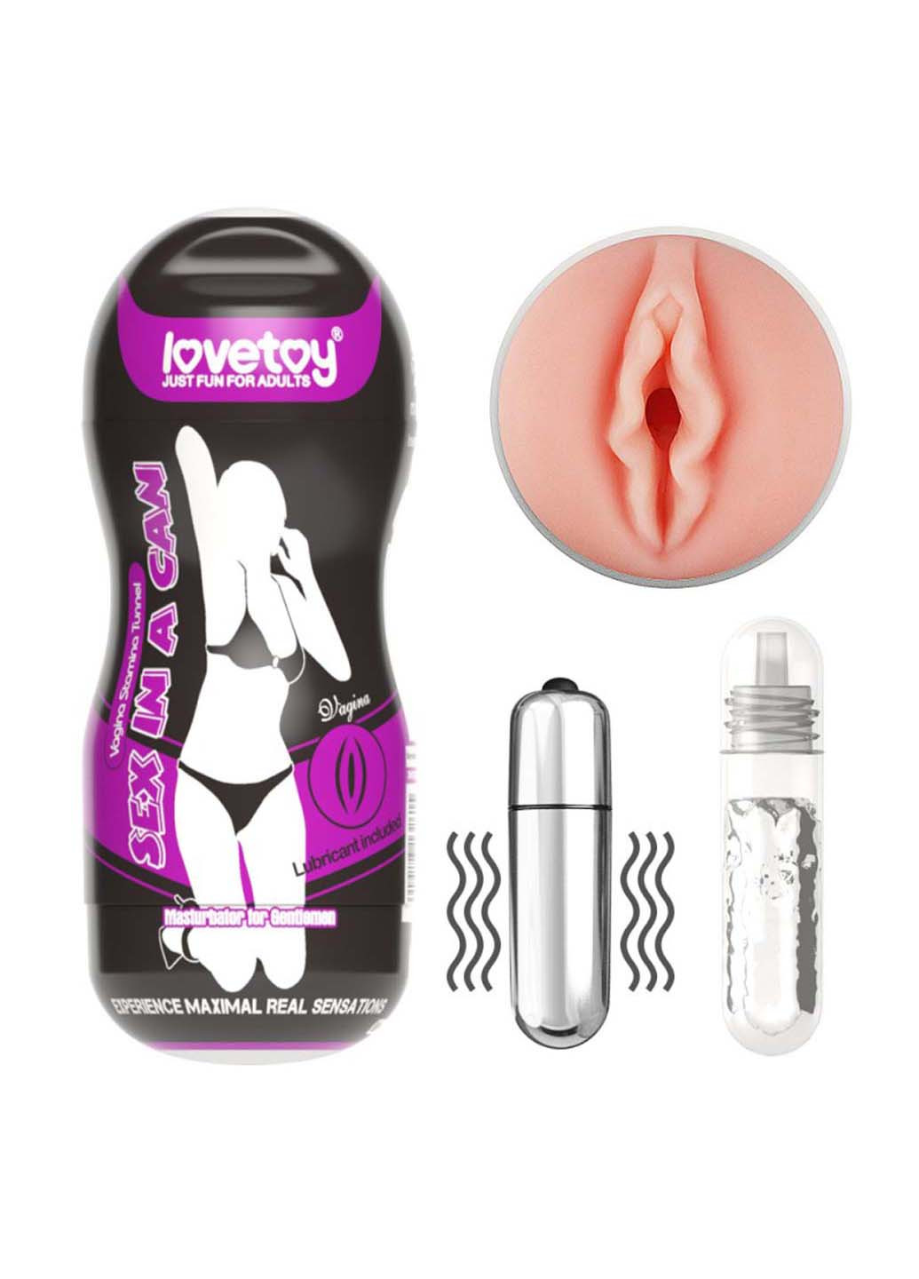 Мастурбатор Sex In Can Vagina Stamina Tunnel Vibrating Lovetoy (259110109)
