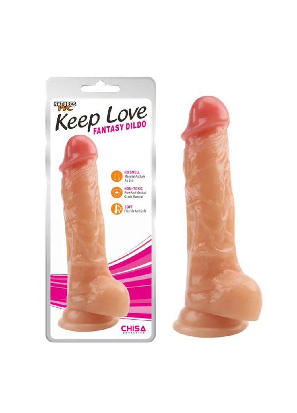Реалистичный фаллоимитатор на присоске Fantasy Dildo Chisa (259110043)