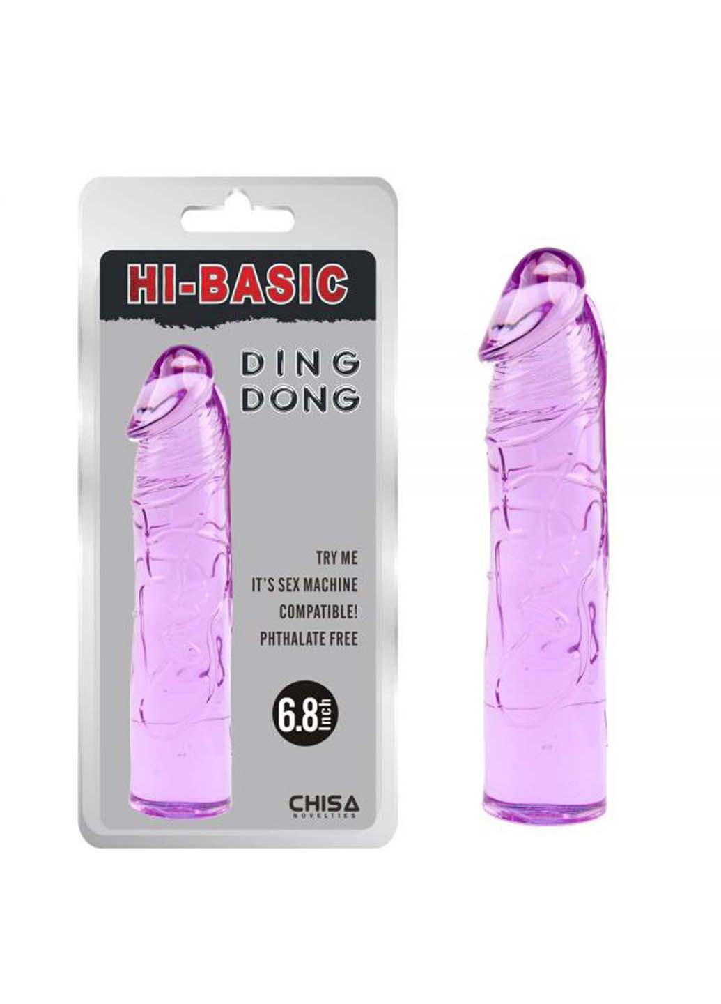 Фиолетовый гелевый фаллоимитатор Ding Dong 6.8 Chisa (259110046)