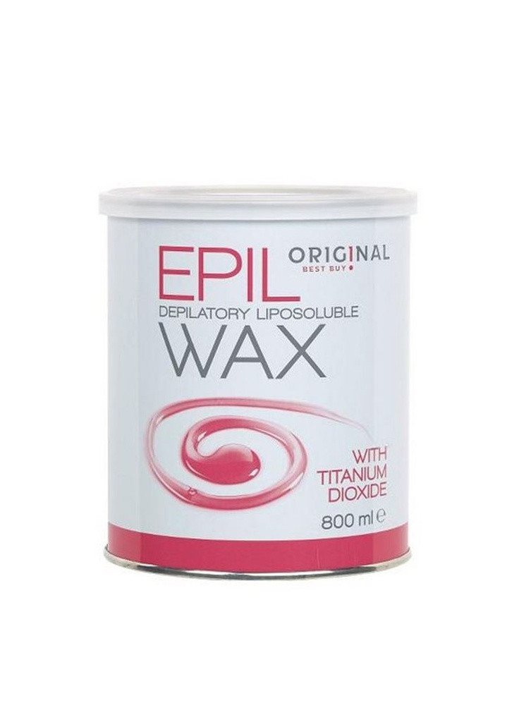 Воск для депиляции сухой и чувствительной кожи с титан-диоксидом 800 мл Titanium Dioxide Original Best Buy epil wax (259115994)