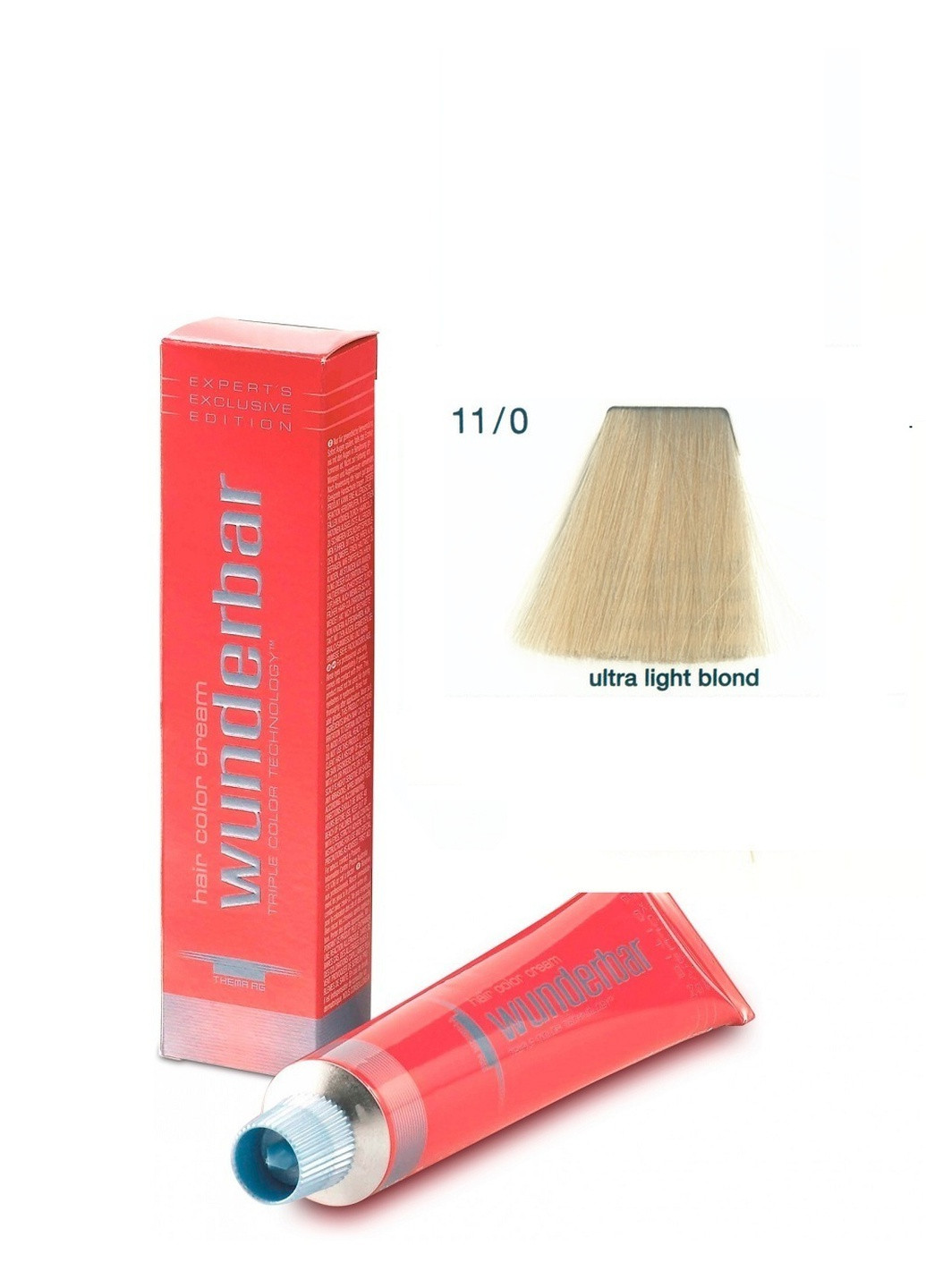 Крем-краска для волос амиачная 11.0 ultra light blond 60 мл Wunderbar сolor сream (259115931)