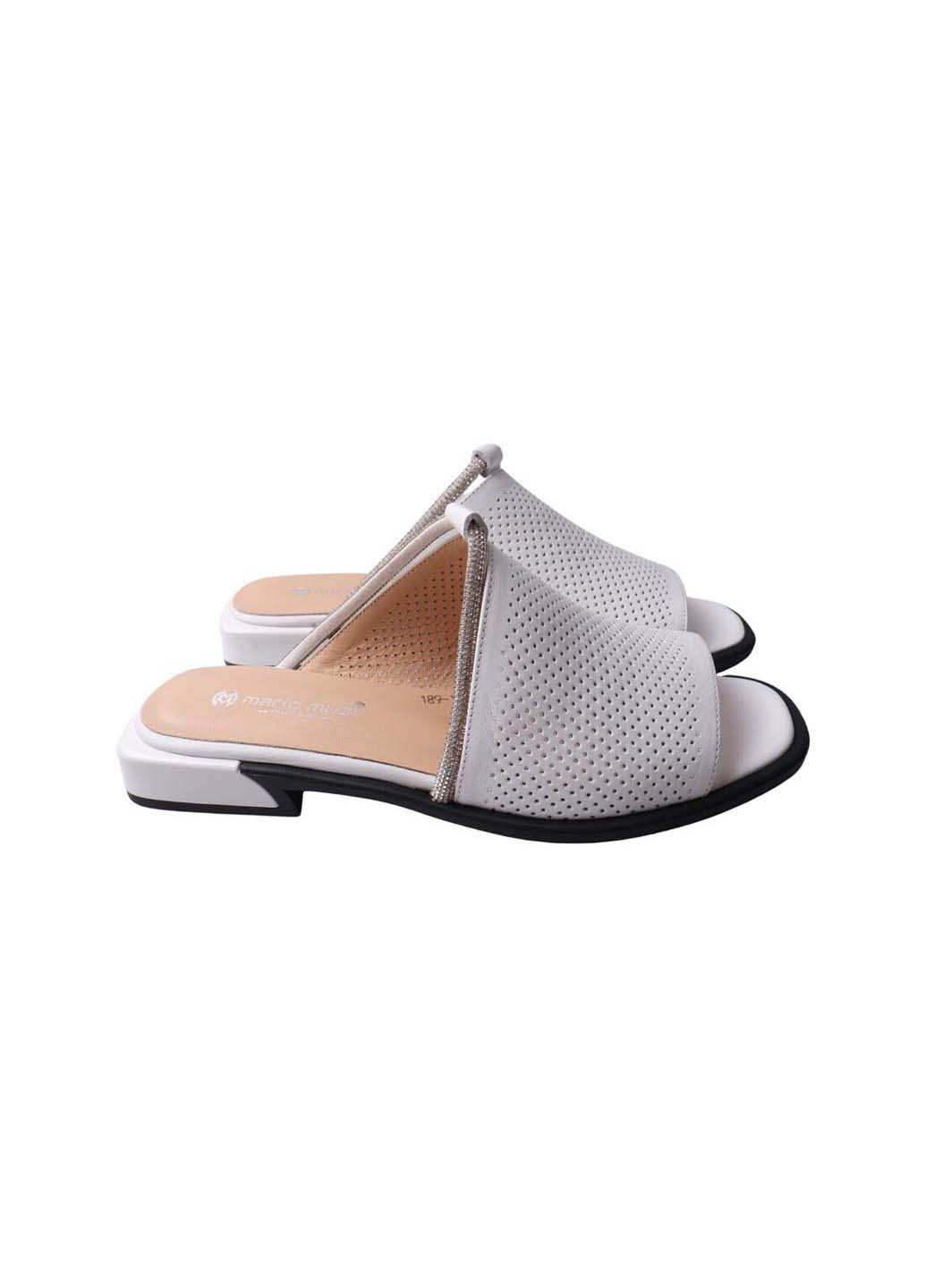 Белые шлепанцы Mario Muzi