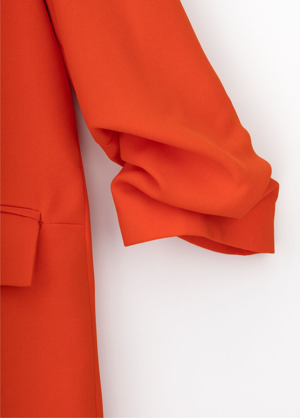 Оранжевый женский пиджак Miss Esta однотонный - демисезонный