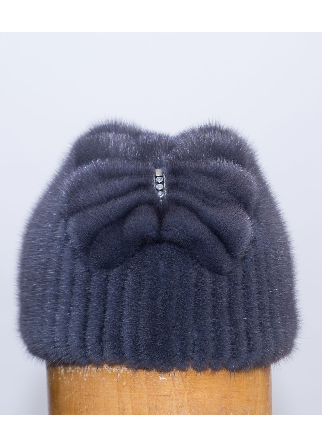 Женская модная вязаная шапка из настоящего меха норки Меховой Стиль бабочка (259110752)