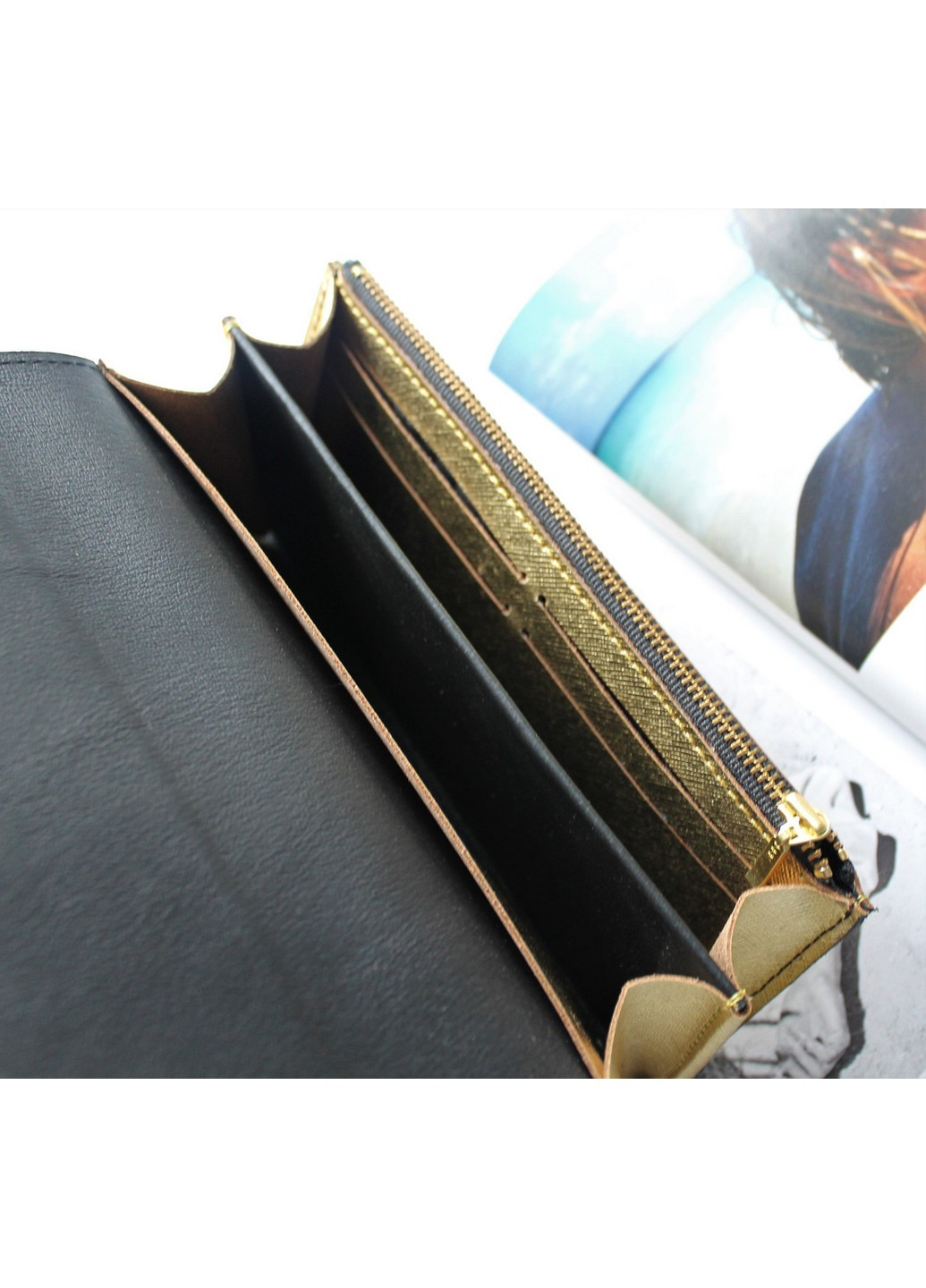 Кожаный женский кошелек ручной работы 20х10х3 см LeathART (259091983)