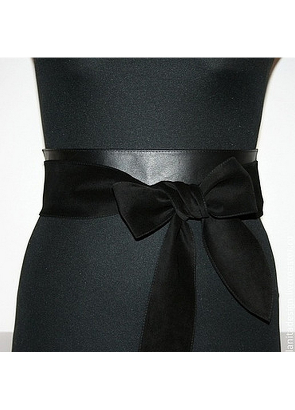 Комбінований пояс кушак натуральна шкіра + замша 216х11 см LeathART (259092989)