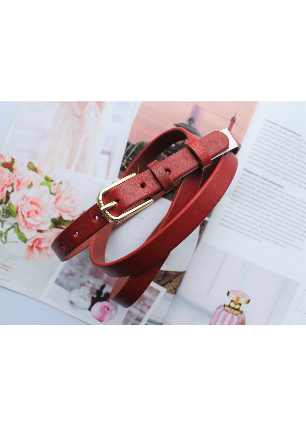 Женский узкий ремень 110х1,3 см LeathART (259091963)