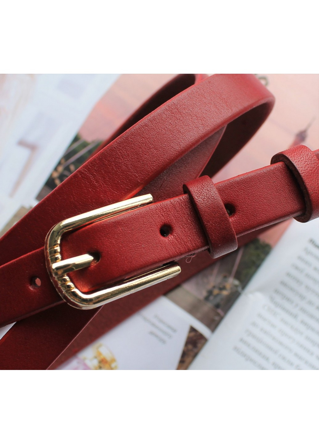 Женский узкий ремень 110х1,3 см LeathART (259091963)