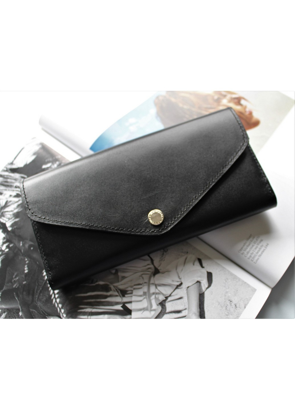 Шкіряний жіночий гаманець ручної роботи 20х10х3 см LeathART (259092987)