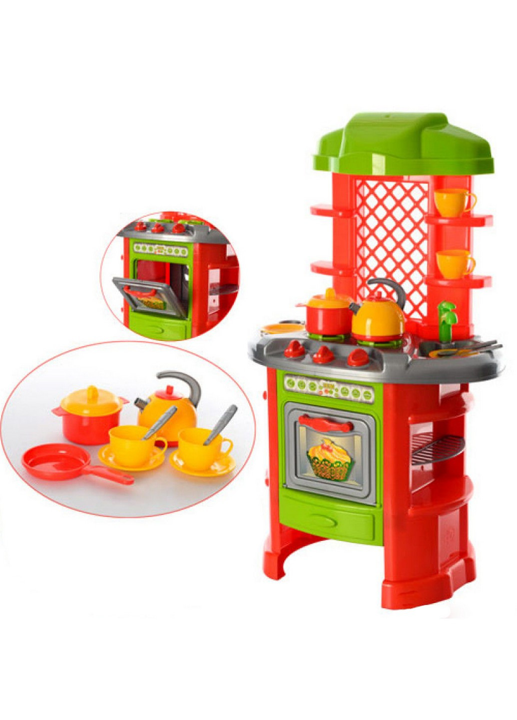 Детская игровая кухня, 25 предметов 82х50х29 см ТехноК (259092810)