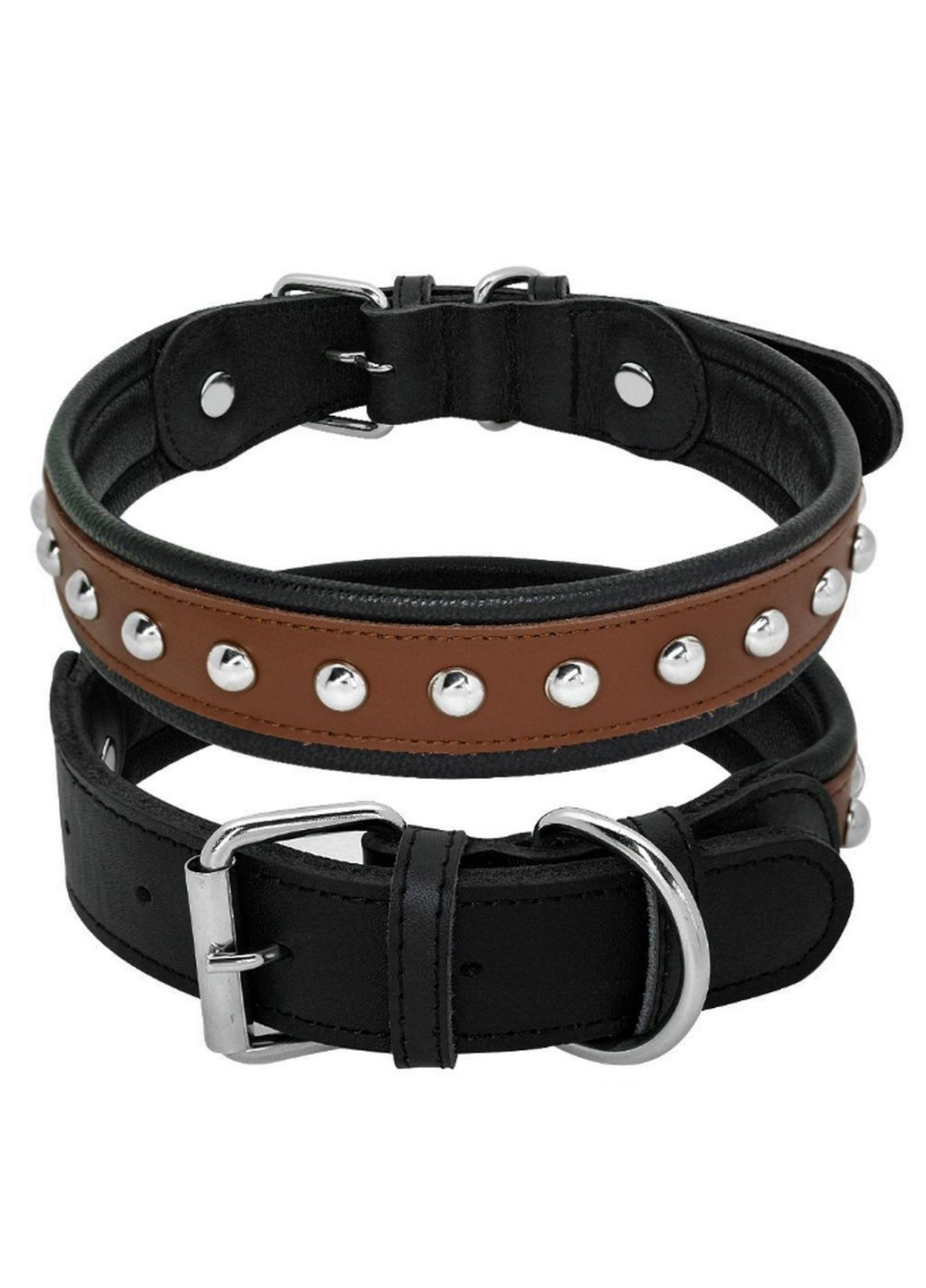 Кожаный ошейник для собаки M(30-44 см) Lockdog (259093054)