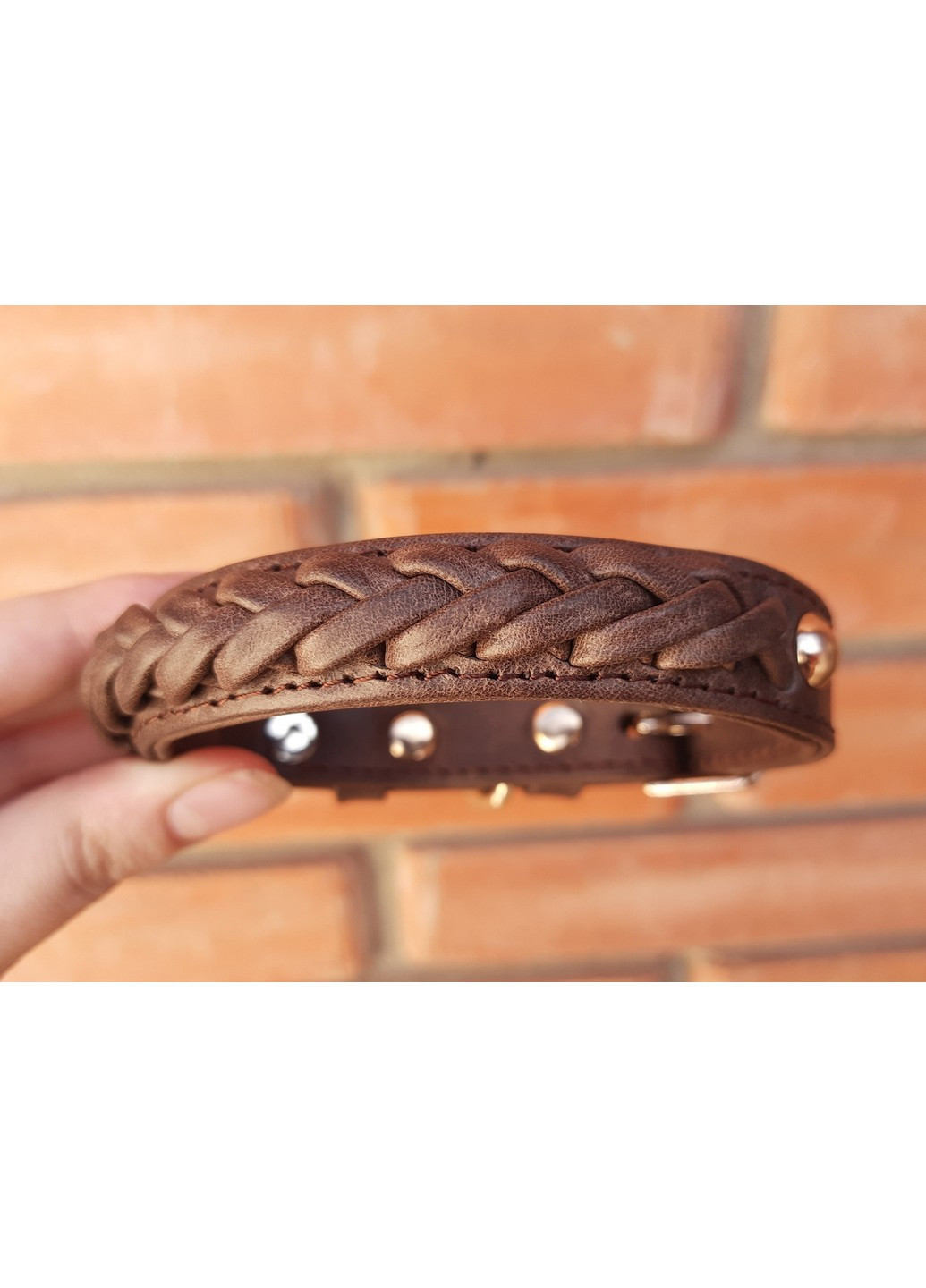 Кожаный ошейник XL(56-70 см) Lockdog (259093058)