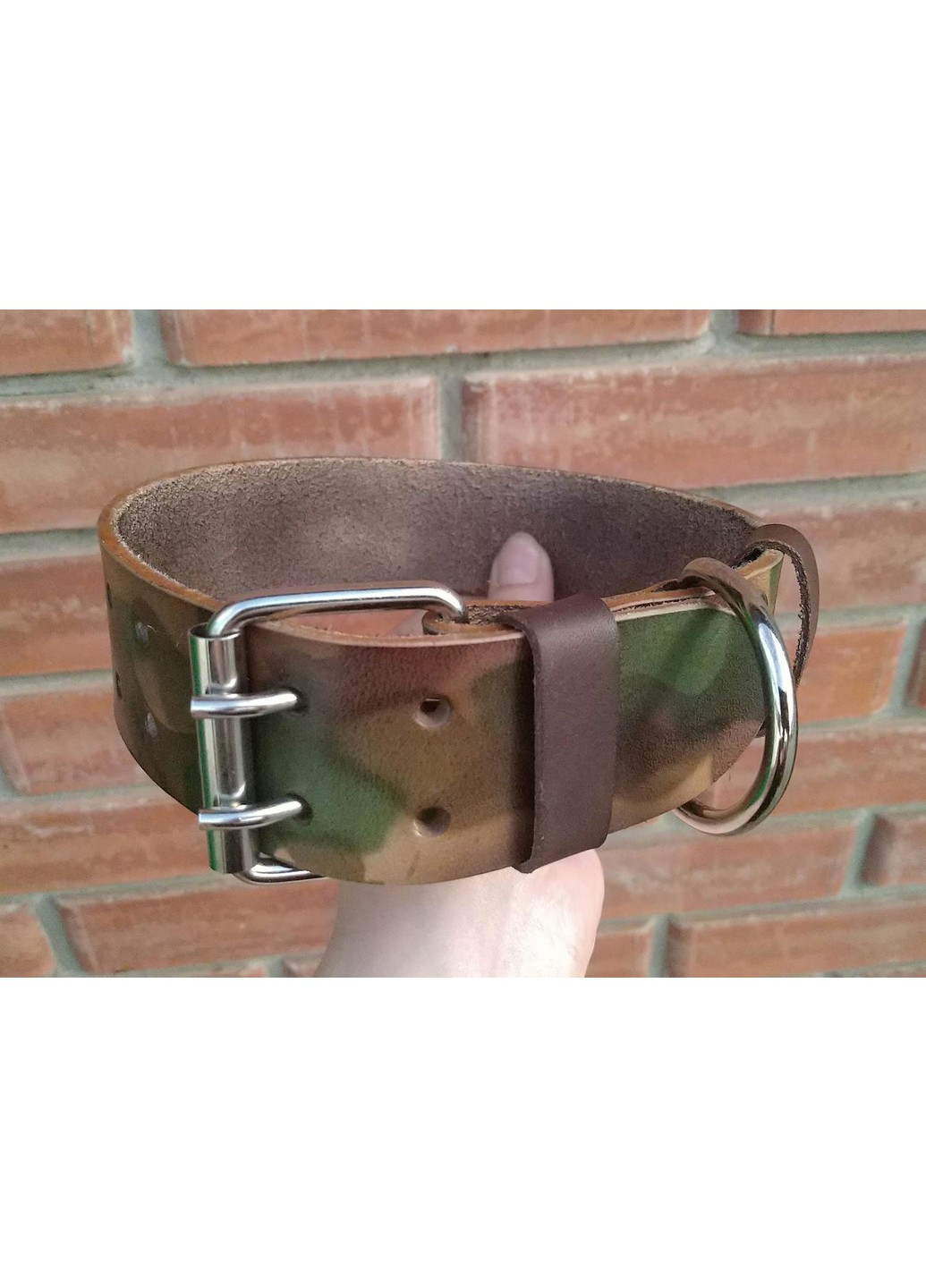 Кожаный ошейник для собак M(30-44 см) Lockdog (259093059)