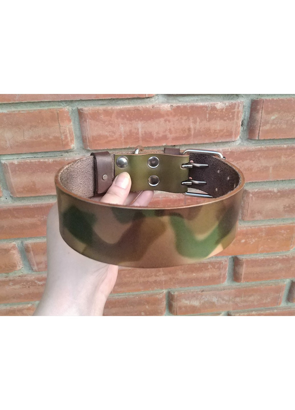 Кожаный ошейник для собак M(30-44 см) Lockdog (259093059)