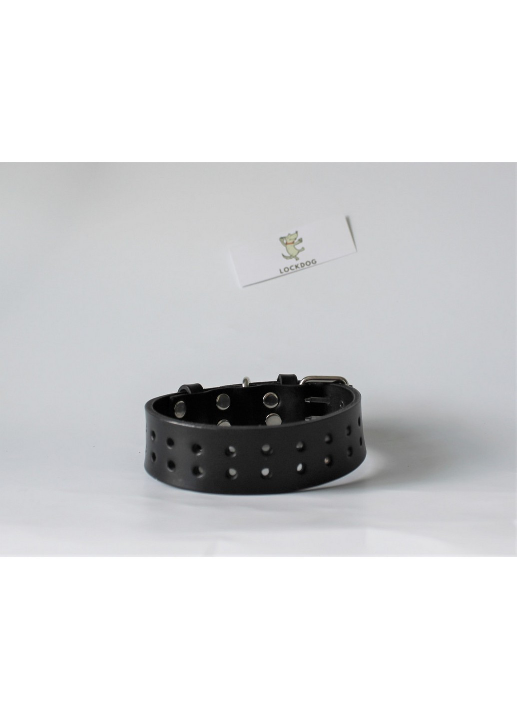 Нашийник з натуральної шкіри L(45-55 см) Lockdog (259092051)