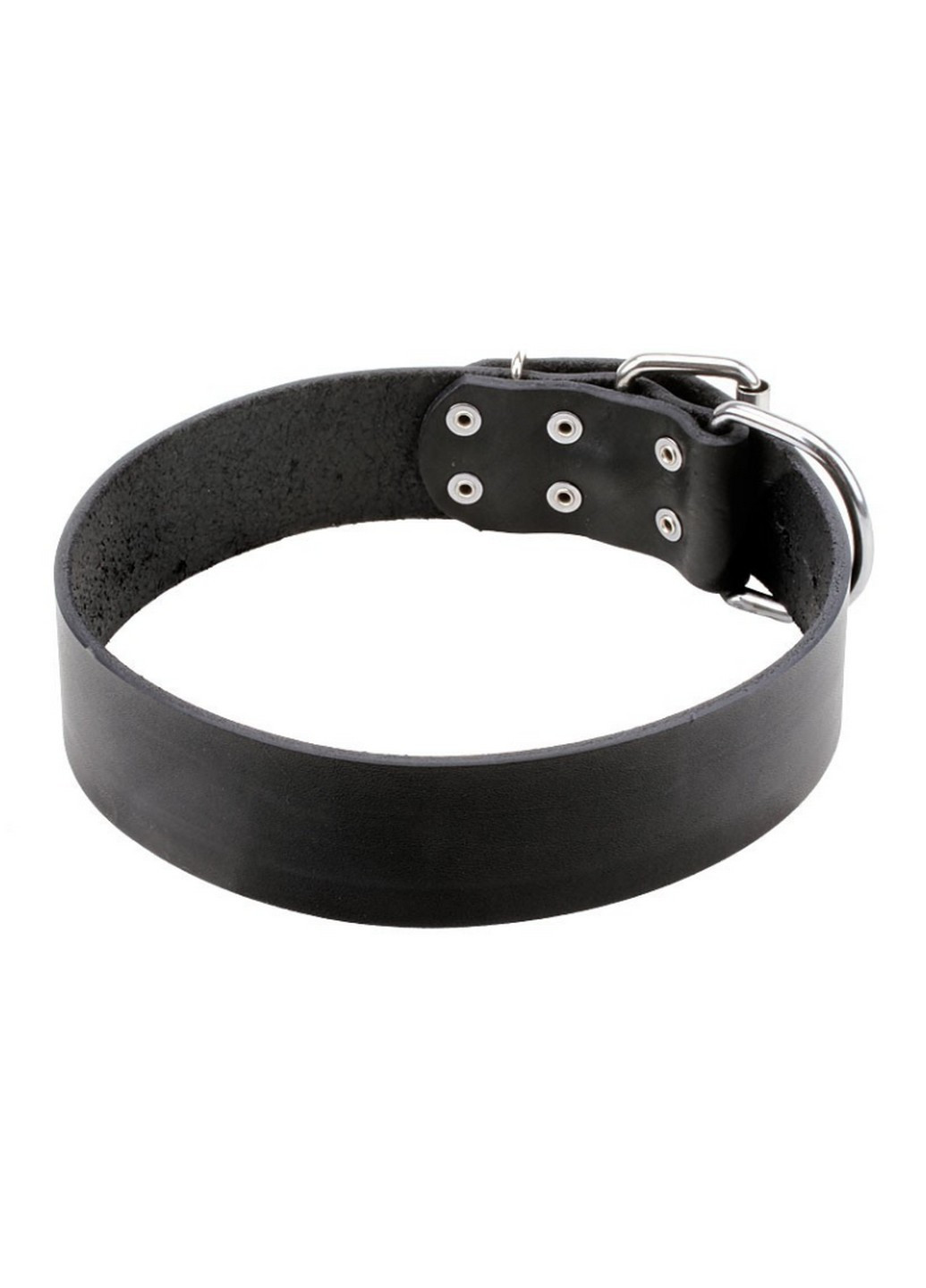 Классический ошейник из натуральной кожи XL(56-70 см) Lockdog (259090971)