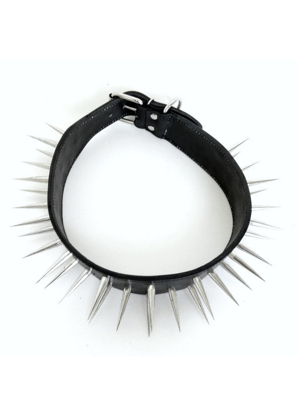 Захисний шкіряний нашийник ручної роботи XL(56-70 см) Lockdog (259092048)