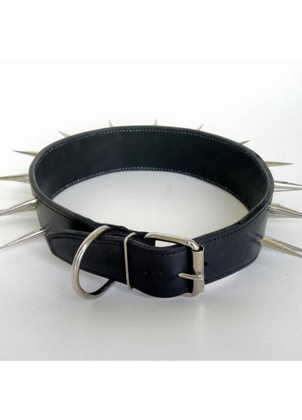 Захисний шкіряний нашийник ручної роботи XL(56-70 см) Lockdog (259092048)