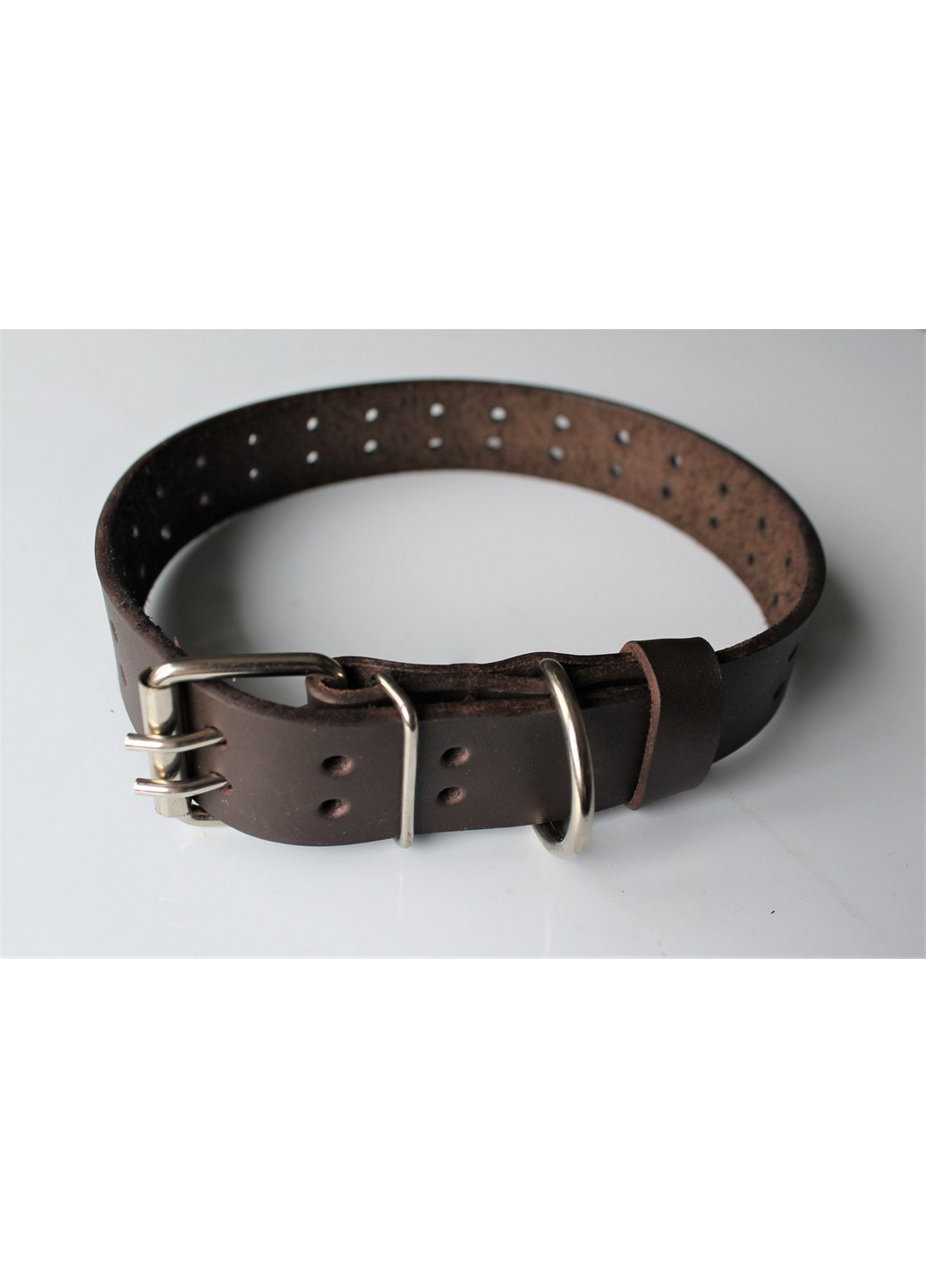 Ошейник из натуральной кожи M(30-44 см) Lockdog (259092066)