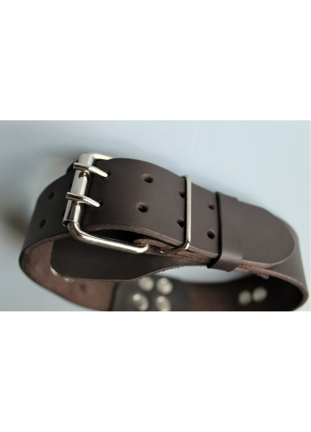 Шкіряний нашийник ручної роботи L(45-55 см) Lockdog (259090951)