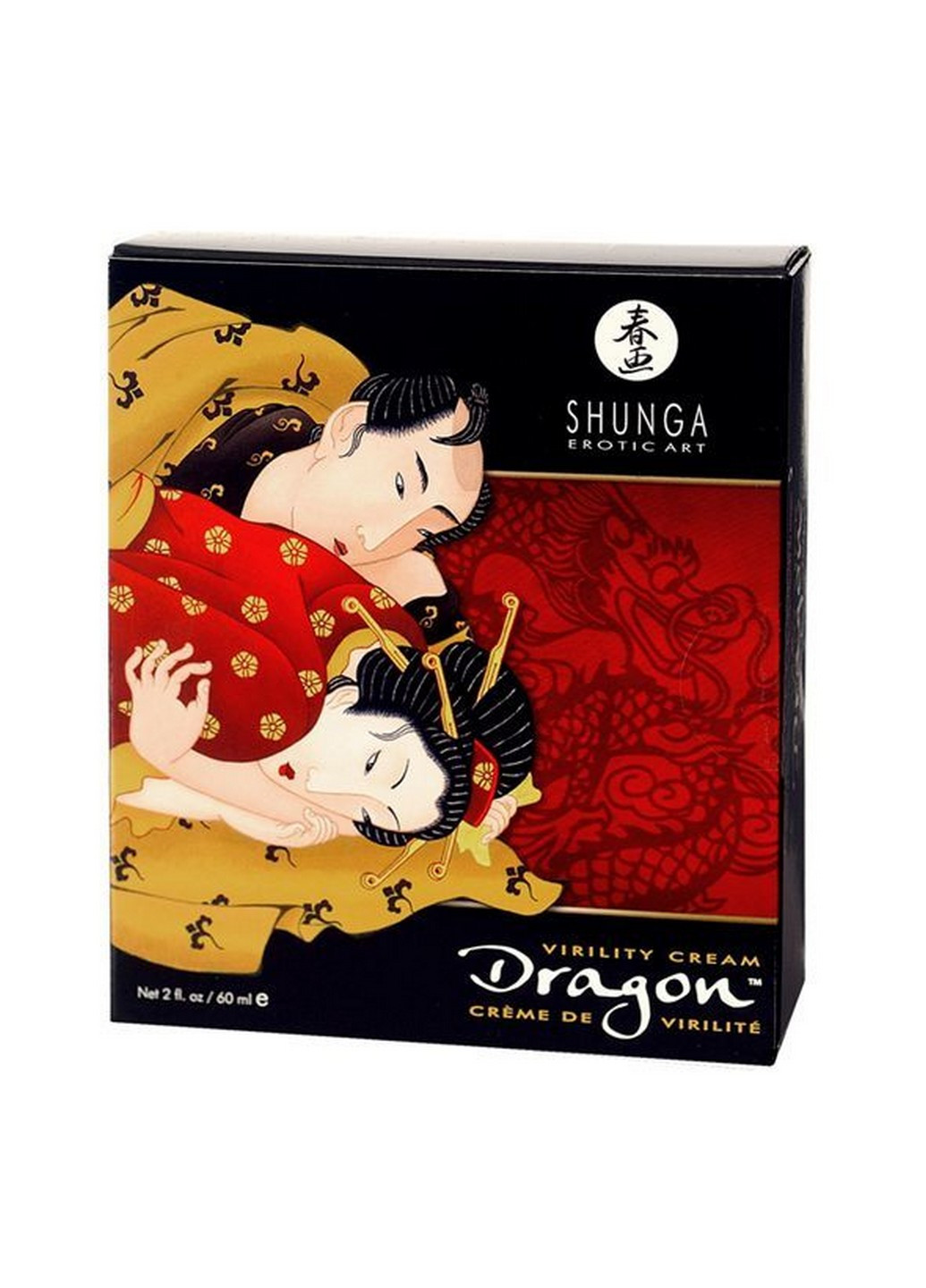 Стимулюючий крем для пар Dragon Cream, ефект тепло-холод та поколювання 60 мл Shunga (259090503)