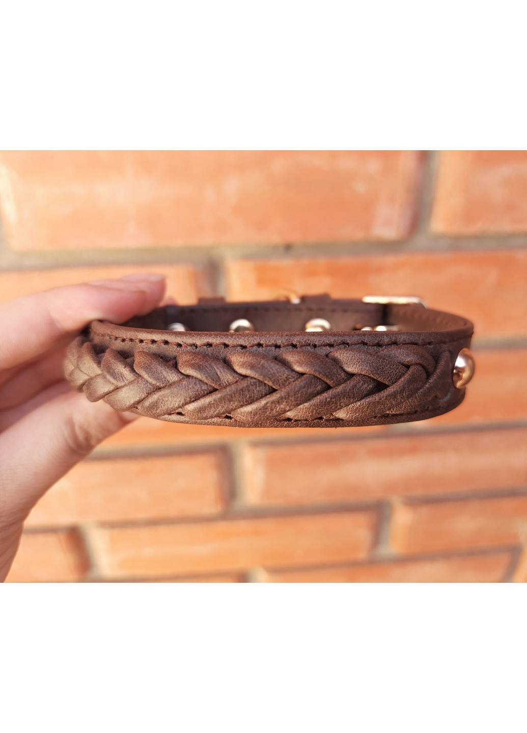 Шкіряний нашийник L(45-55 см) Lockdog (259090954)