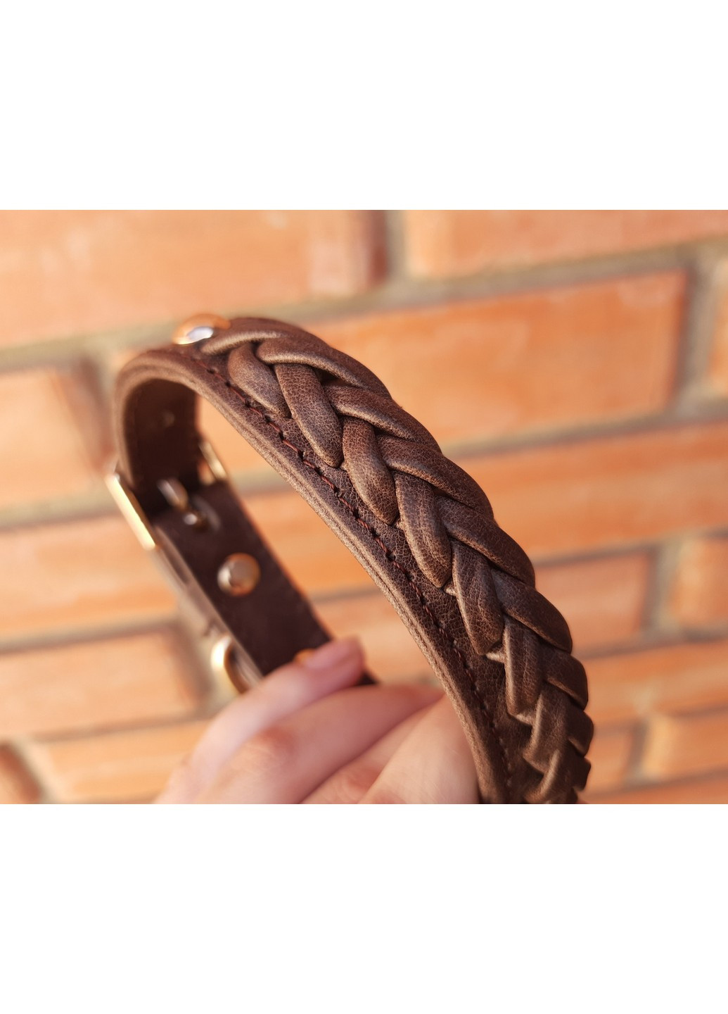 Кожаный ошейник S(16-29 см) Lockdog (259090967)