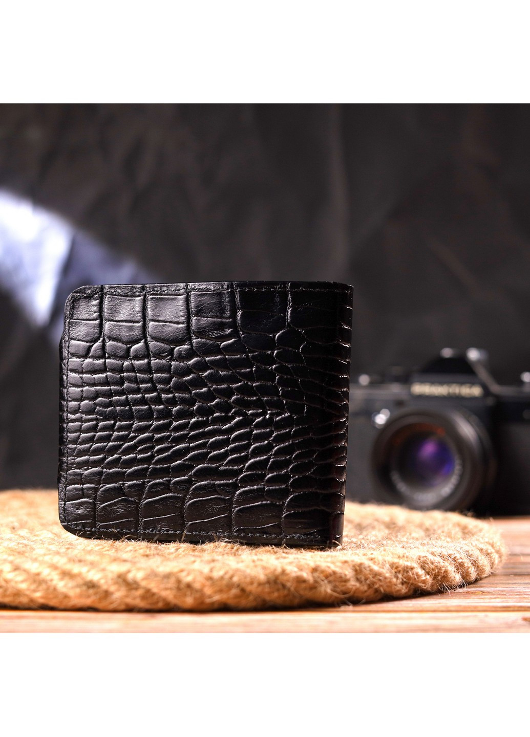 Портмоне шкіряне чоловіче 11х9, 5х1 см Canpellini (259092572)