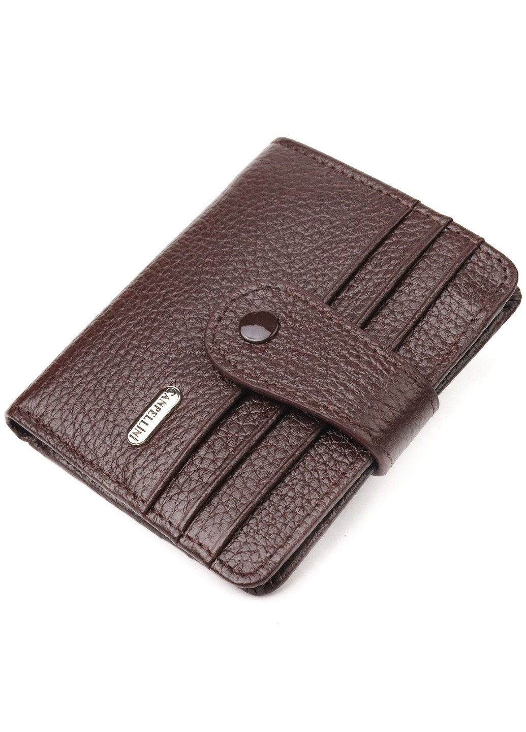 Кошелек кожаный мужской 10,6х9х1 см Canpellini (259092605)